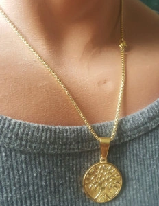 Lant +medalion INOX dama cod mihasem760 - Img 2