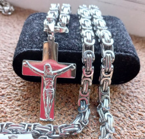 Lant +medalion INOX ( otel inoxidabil ) cod mihasem135
