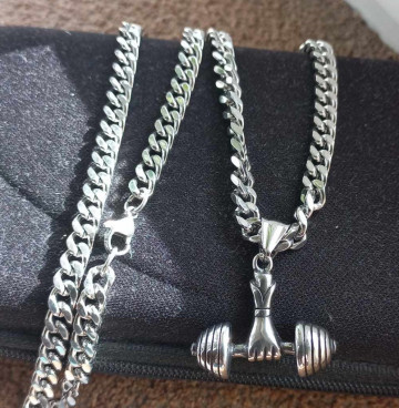 Lant +medalion INOX ( otel inoxidabil ) cod mihasem710