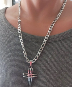 Lant +medalion INOX ( otel inoxidabil ) cod mihasem851