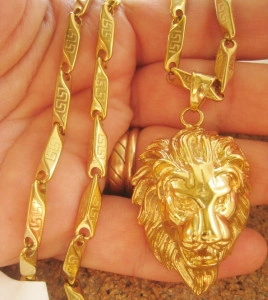 Lant+medalion INOX placat ( otel inoxidabil ) cod mihasem082 - Img 2