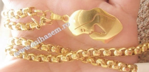 Lant +medalion INOX placat ( otel inoxidabil ) cod mihasem333 - Img 6
