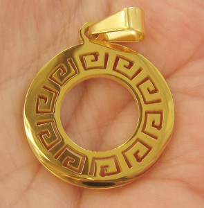 Medalion  INOX  placat  ( otel inoxidabil ) cod mihasem359