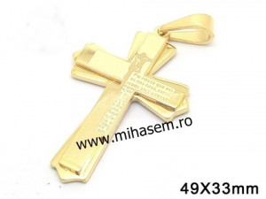 Medalion INOX placat ( otel inoxidabil ) cod mihasem401
