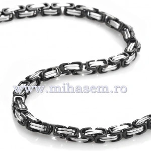SET lant  +bratara INOX   placat ( otel inoxidabil ) cod mihasem404 - Img 2