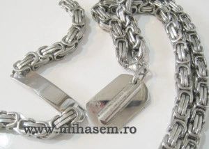 SET Lant +medalion+bratara INOX ( otel inoxidabil ) cod mihasem494 - Img 4