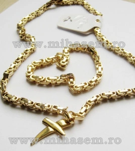 SET Lant +medalion +bratara INOX placat cod mihasem148 - Img 3