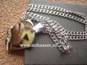 Lant +medalion  INOX  ( otel inoxidabil ) cod mihasem318