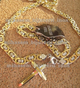 Lant +medalion +bratara INOX ( otel inoxidabil ) cod mihasem100