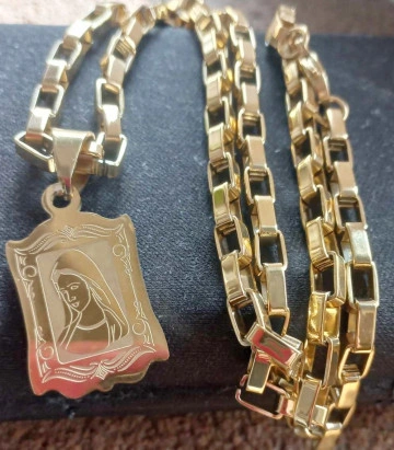 Lant +medalion INOX ( otel inoxidabil ) cod mihasem020