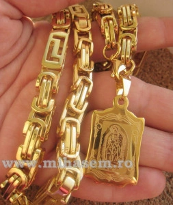 Lant +medalion INOX  ( otel inoxidabil ) cod mihasem191