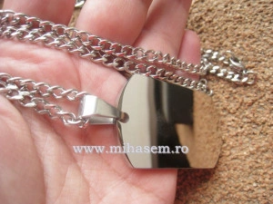 Lant +medalion  INOX  ( otel inoxidabil ) cod mihasem318 - Img 2