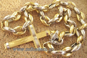 Lant +medalion INOX placat ( otel inoxidabil ) cod mihasem480 - Img 5