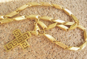 Lant +medalion INOX placat ( otel inoxidabil ) cod mihasem523 - Img 5