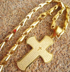 Lant +medalion INOX placat( otel inoxidabil ) cod mihasem690