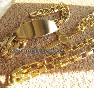 SET Lant +medalion+bratara INOX ( otel inoxidabil ) cod mihasem496 - Img 6