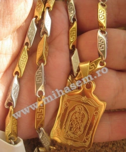 Lant +medalion  INOX  ( otel inoxidabil ) cod mihasem195