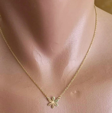 Lant +medalion INOX placat dama ( otel inoxidabil ) cod mihasem889