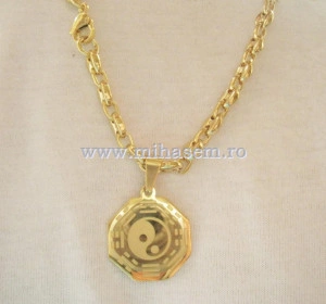 Lant +medalion INOX placat ( otel inoxidabil ) cod mihasem376 - Img 2