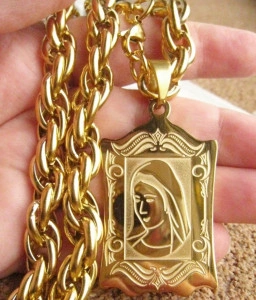 Lant   +medalion  INOX  placat( otel inoxidabil ) cod mihasem677