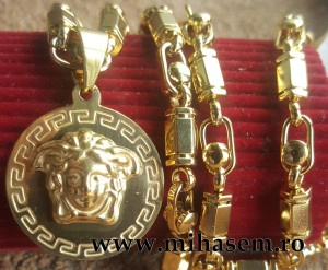 Lant +medalion INOX placat ( otel inoxidabil ) cod mihasem744 - Img 2
