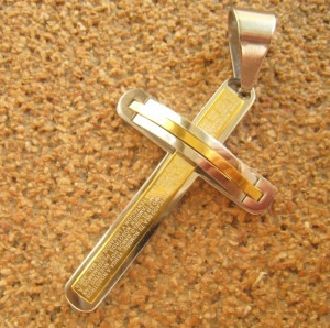 Medalion  INOX  placat  ( otel inoxidabil ) cod mihasem425