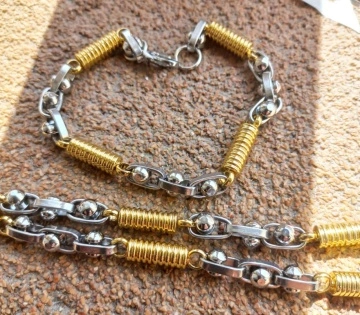 SET Lant + bratara INOX ( otel inoxidabil ) cod mihasem411