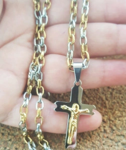 Lant +medalion INOX ( otel inoxidabil ) cod mihasem384