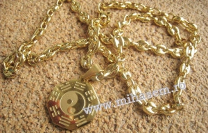 Lant +medalion INOX placat ( otel inoxidabil ) cod mihasem376 - Img 3
