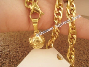 Lant +medalion INOX placat ( otel inoxidabil ) cod mihasem383 - Img 2
