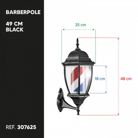 Barberpole Classic 49 Cm Black