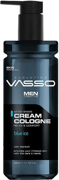 VASSO AFTER SHAVE CREAM COLOGNE (BLUE ICE) 370 ML