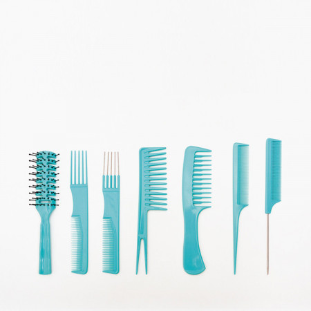 BFPEI42875 SET 7 COMBS AND CASE GEA BLUE