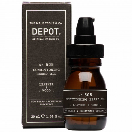Depot 505 conditioning beard oil leather & wood 30 ml
