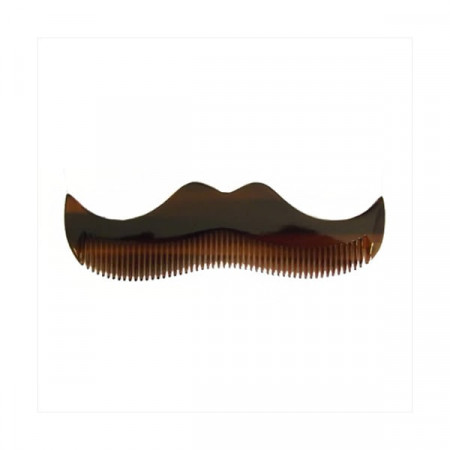 Morgan's amber moustache comb - pieptene de mustata