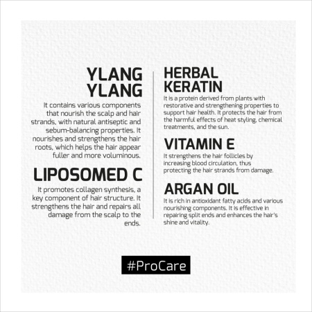 Sampon pentru reparare Agiva Ylang Ylang Lıpozom C Pro Care Shampoo 500 ml - Img 2