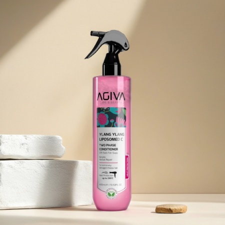 Spray bifazic Agiva Ylang Ylang Lıpozom C Pro CareTwo Phase Conditioner 400 ml - Img 2