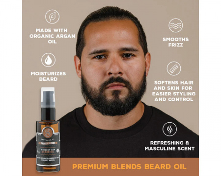 Ulei de barba Suavecito Whiskey Bar Beard Oil 30 ml - Img 3