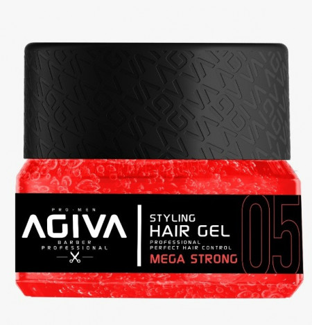 Agiva Styling Hair Gel Mega Strong - Red 200 Ml
