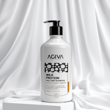 Sampon hidratare si reparare Agiva Milk Protein Amino Complex Pro Care Shampoo 1000 ml - Img 3