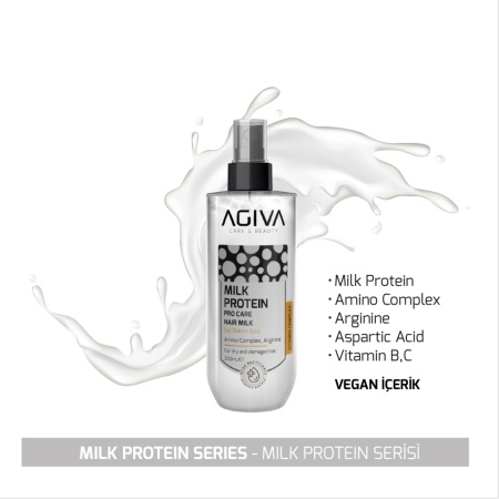Balsam spray fara clatire Agiva Milk Protein Amino Complex 200 ml - Img 2