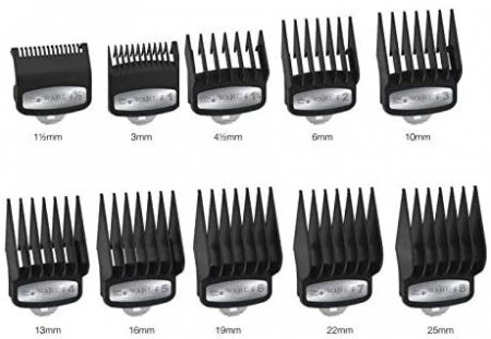 Wahl Premium Attachement Comb Set 1.5, 3 ,4.5 ,6 ,10 ,13 ,16 ,19 ,22 ,25 mm