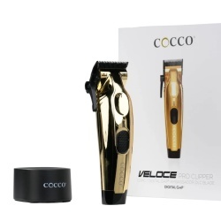 Masina de tuns Cocco Veloce Pro Gold - articol profesional doar pentru frizeri si stilisti - Img 6