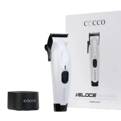 Masina de tuns Cocco Veloce Pro Pearl White - articol profesional doar pentru frizeri si stilisti - Img 5
