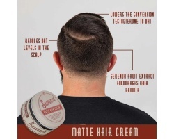 Pasta de par mata Suavecito matte hair cream with DHT blocker 113 gr - Img 3