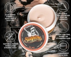 Pomada clay Suavecito clay pomade 65 gr - Img 3