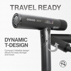 Uscator Cocco Air Ionic Dryer Black - articol profesional doar pentru frizeri si stilisti - Img 8