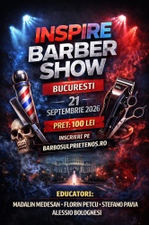 Inspire Barber Show - Bucuresti - 21 Septembrie 2026