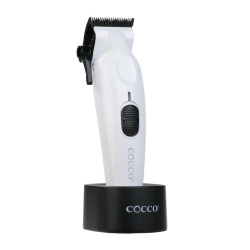 Masina de tuns Cocco Veloce Pro Pearl White - articol profesional doar pentru frizeri si stilisti
