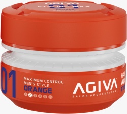 Pomada lucioasa Agiva Styling Hair Wax Aqua Strong - Orange 175 Ml